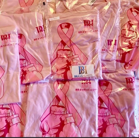 T-Shirt BRAVEHEARTS Breast Cancer Awareness